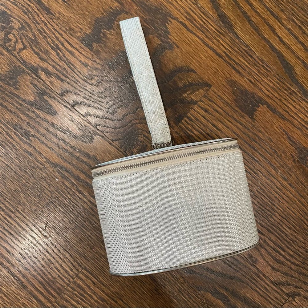 VINTAGE Mini Bracelet Bag Zip Around Oval Clutch Made in West Germany